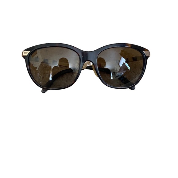 BURBERRY *RARE* Tortoiseshell Brown and Gold Sunglasses - Picture 5 of 12